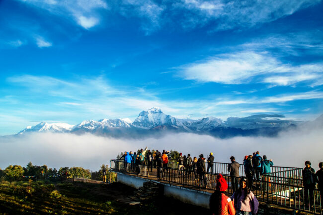 म्याग्दीको अन्नपूर्णस्थित प्रसिद्ध पर्यटकीय स्थल पुनहिल