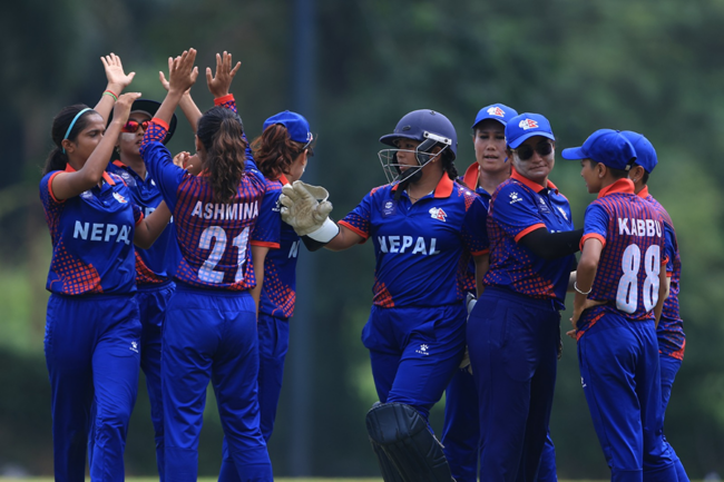 वुमन्स टी-२० विश्वकप एसिया छनोट : कतारलाई हराउँदै नेपाल सेमिफाइनलमा