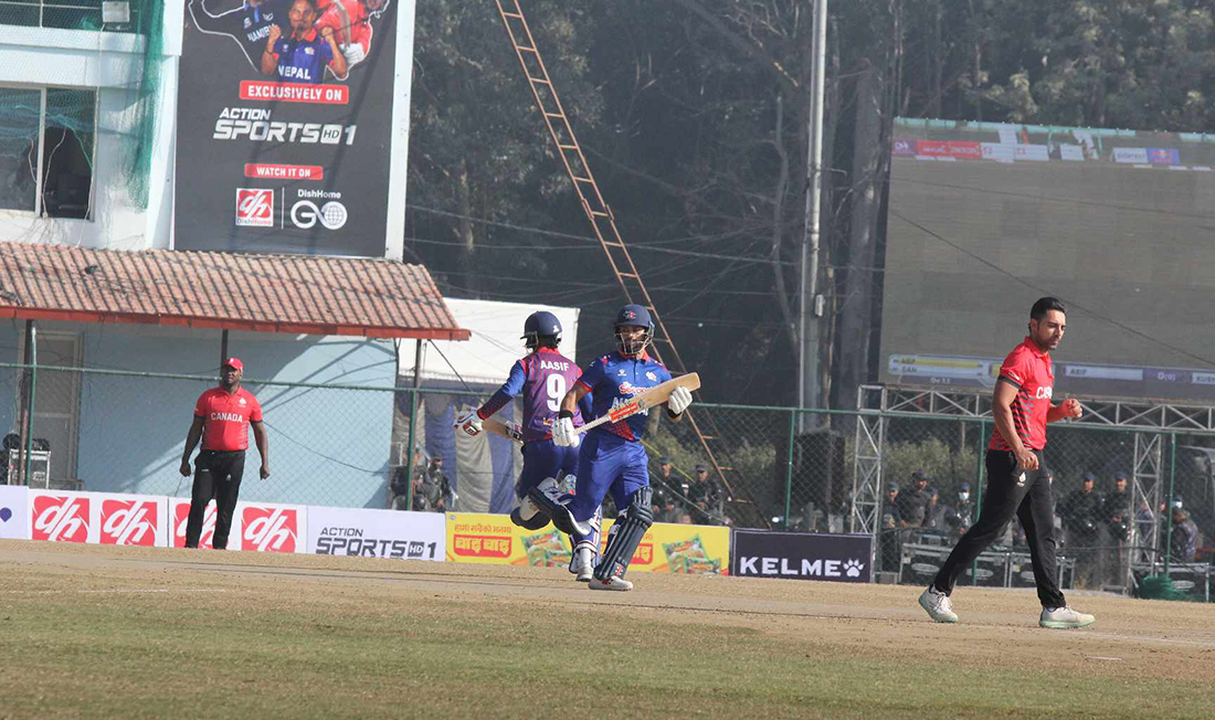 नेपाल र क्यानडाबीचको एकदिवसीय सिरिजको पहिलो खेल आज