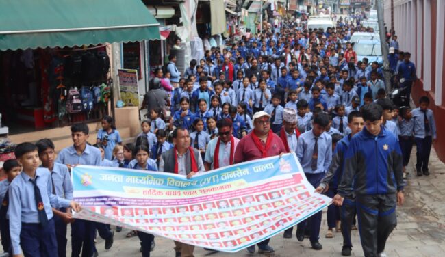 सय बढी मध्ये जेभिटीका ७१ प्रतिशत विद्यार्थी एसईई उत्तीर्ण, राष्ट्रिय पुरस्कार दाबी गर्न पाउने