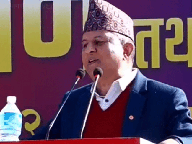 ‘सरकार विध्वंसको जगमा बनेको हो, चुनाव गराउने बाटोमा छैन’ : शंकर पोखरेल
