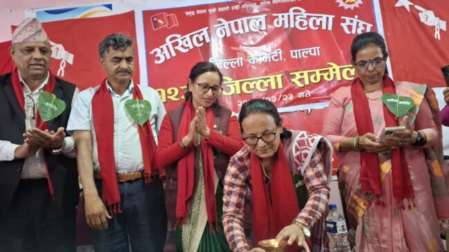 अनेम संघ पाल्पाको १२ औं जिल्ला सम्मेलन जारी